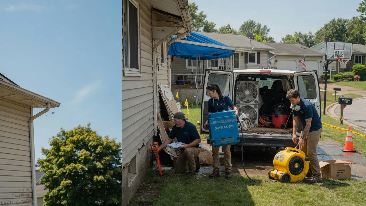Ceiling Leak Cleanup in Cherry, IL near me