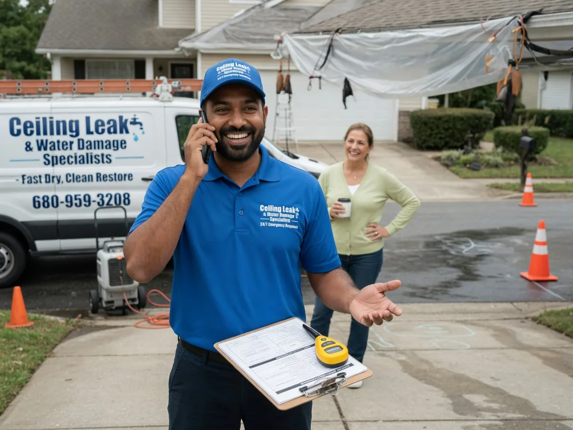 Ceiling Leak Cleanup Cherry, IL FAQs